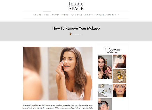 Space.NK - Inside Space - How To Remove Your Makeup